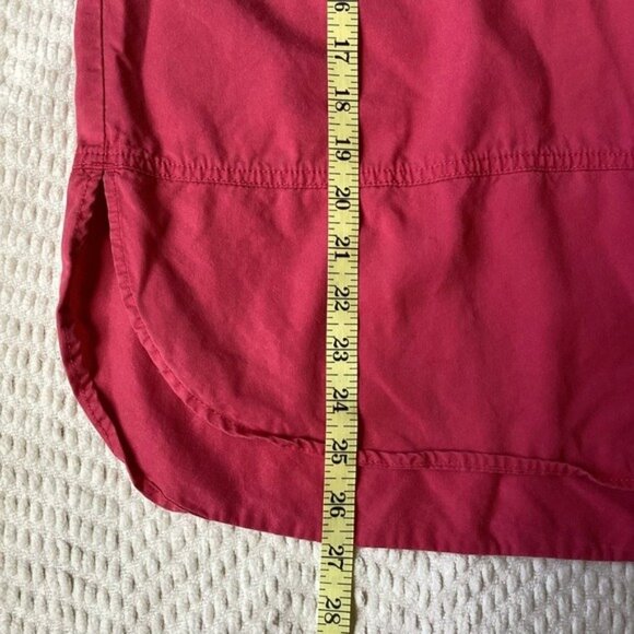 Westbound Petite M Raspberry 3/4 Sleeve Blouse With Split Neckline & Pockets - Picture 7 of 7